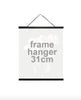 Plakataufhängung mit Lederschnur – 31 cm