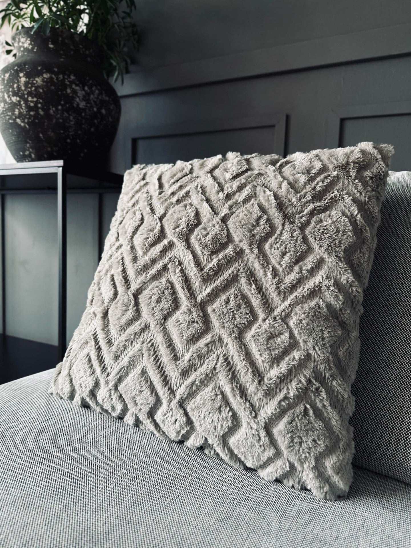 Pude ink fyld - 45x45 cm Beige ZigZag - VIAMAJA.DK