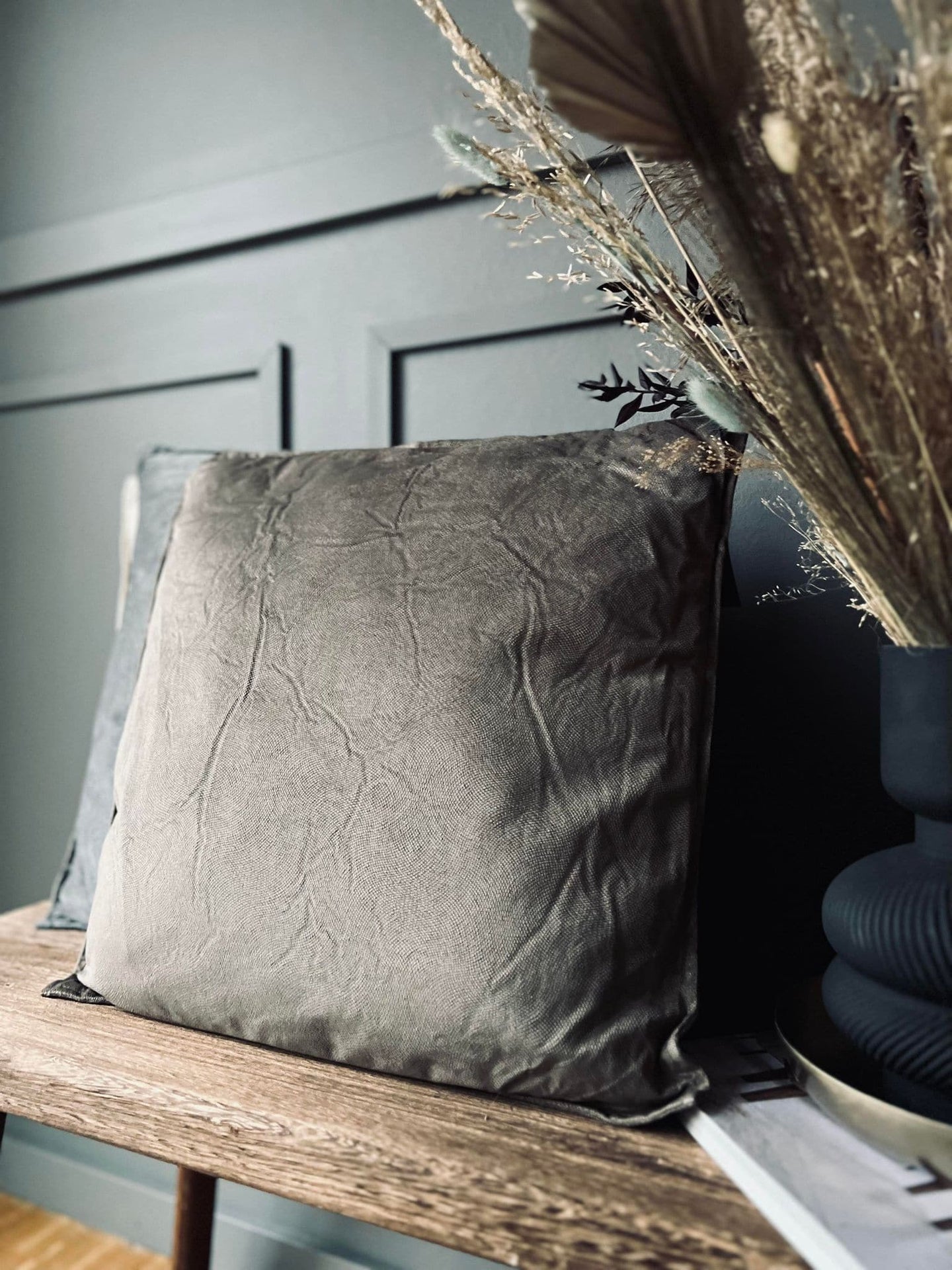 Pude ink fylde -45x45 Taupe - VIAMAJA.DK