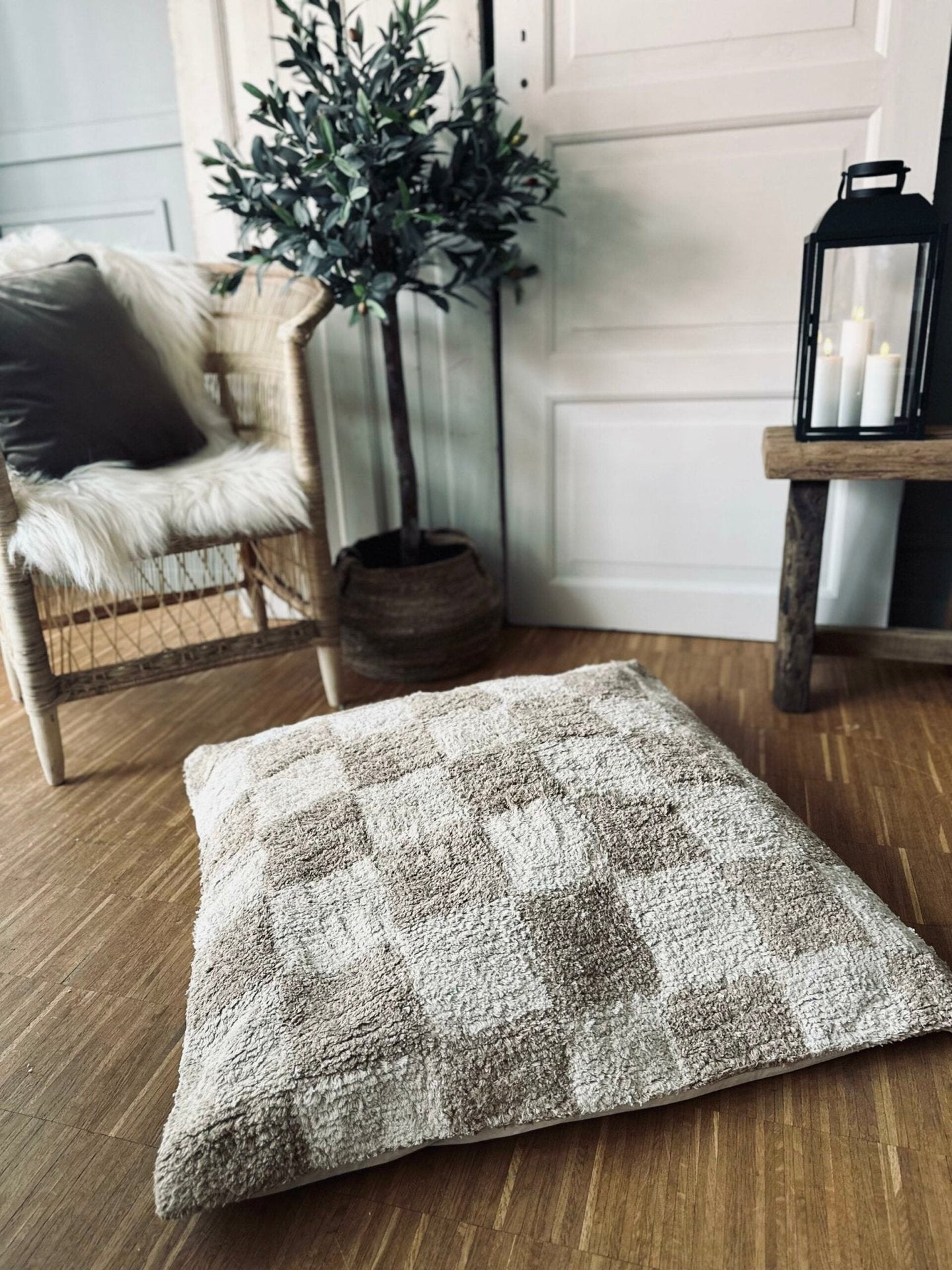 Pude – KING SIZE Beige - VIAMAJA.DK