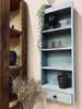 Regal mit Holzböden und Schubladen – Recyceltes Holz - Blau
