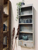 Regal mit Holzregalböden und Schubladen – Recyceltes Holz - Grau