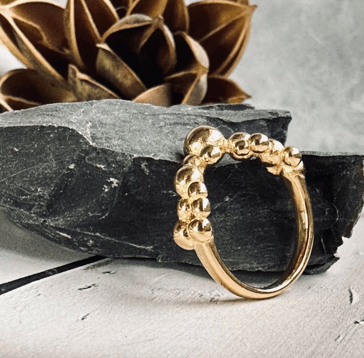 Ring Gabriella forgyldt - VIAMAJA.DK