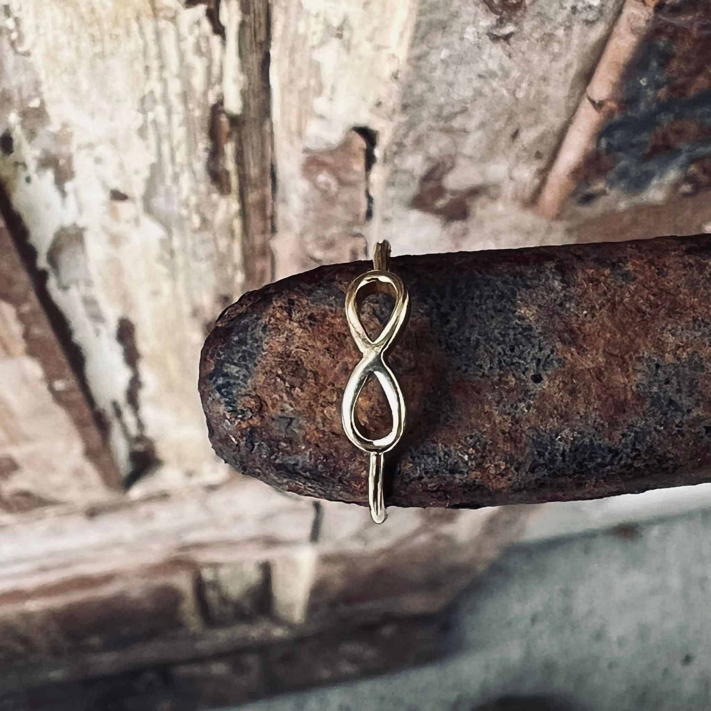 Ring m. Evighedstegn - Guldbelagt - VIAMAJA.DK