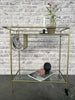 Rollwagen aus Messing und Glas - ABHOLANGEBOT