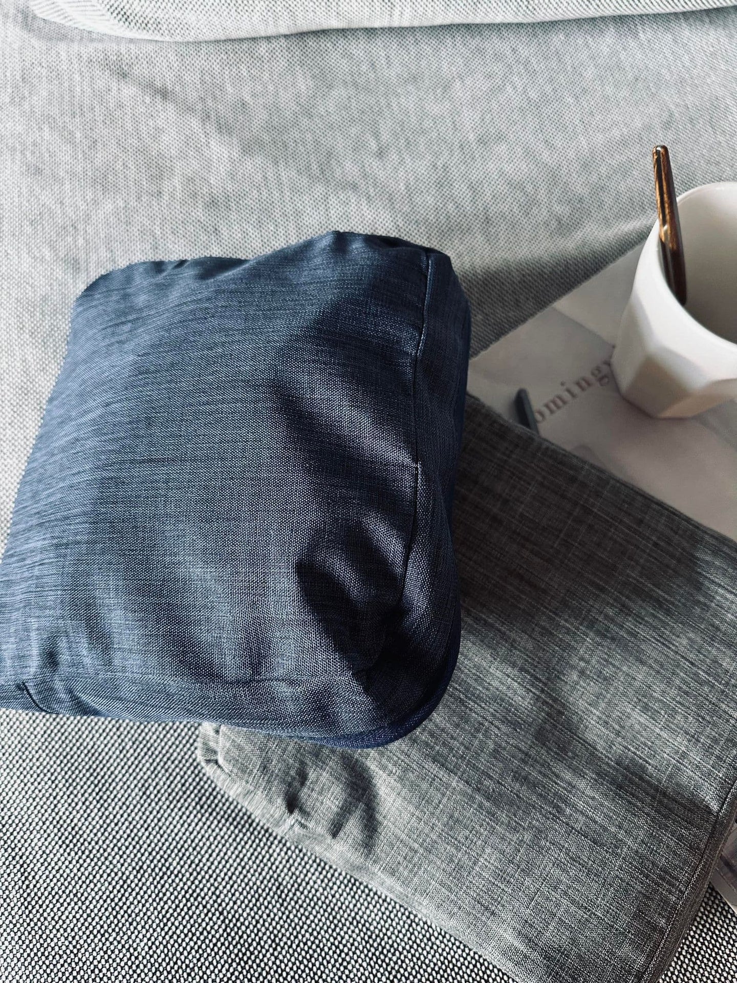 Rygsæk - Blå nylon foldbar - VIAMAJA.DK