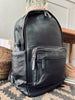 Rucksack Black leather