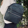 Rucksack Daily - Black leather