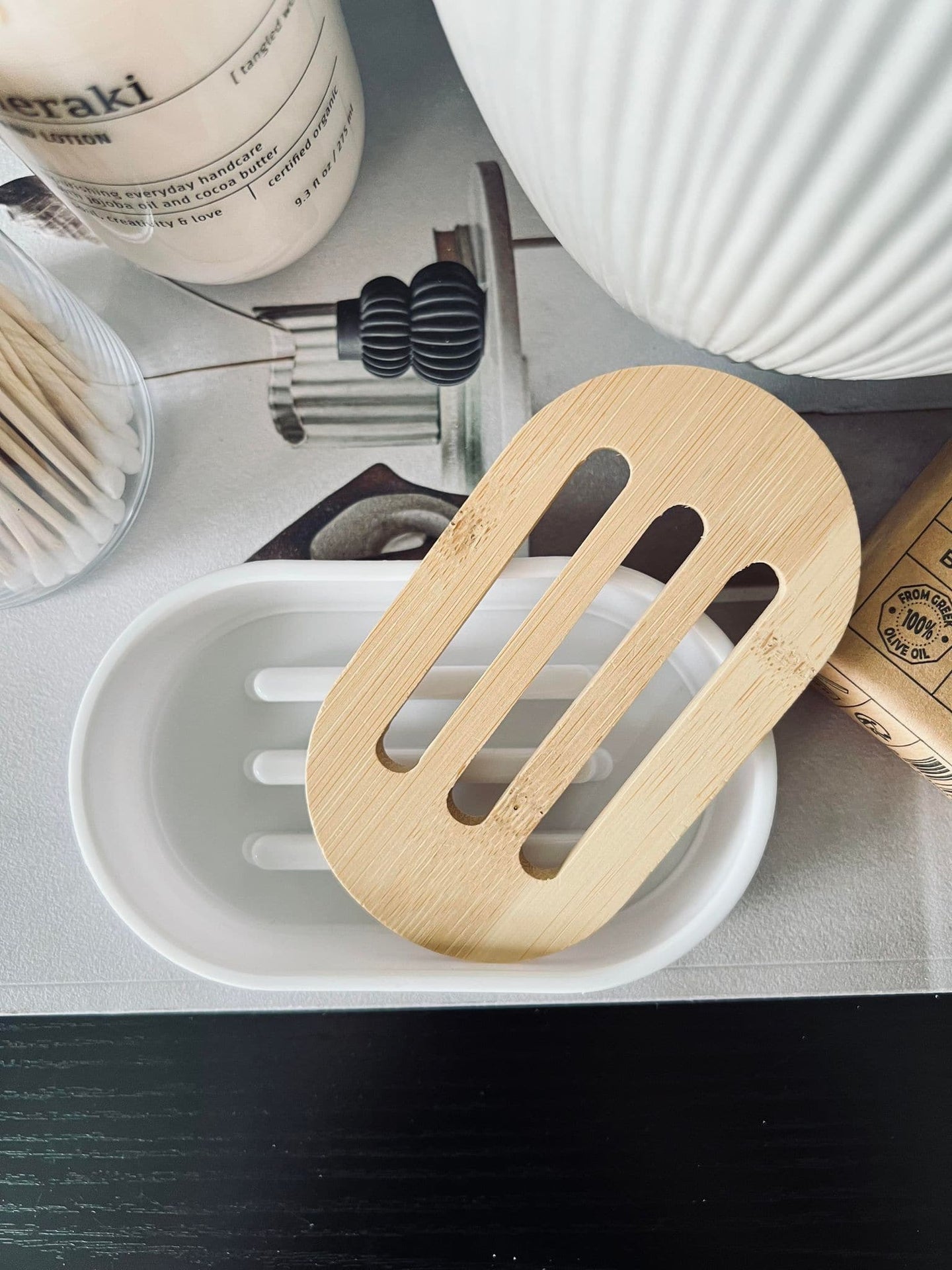 Sæbeskål med bambus - VIAMAJA.DK