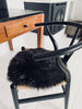 Sitzfell Dia 37cm - Dark brown