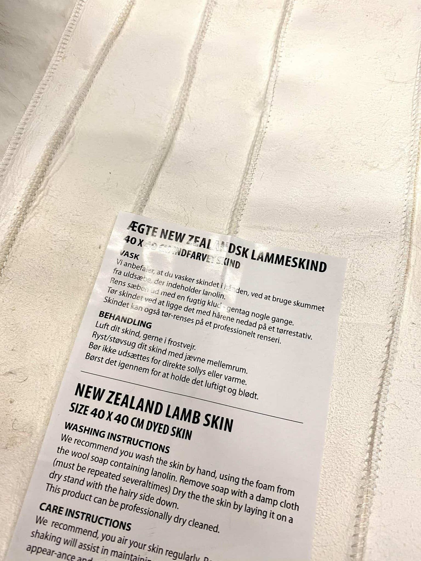 Sædeskind // Hvid - TILBUD - 4 stk - VIAMAJA.DK