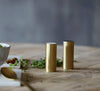 Salz- und Pfeffer-Set - Messing und Marmor