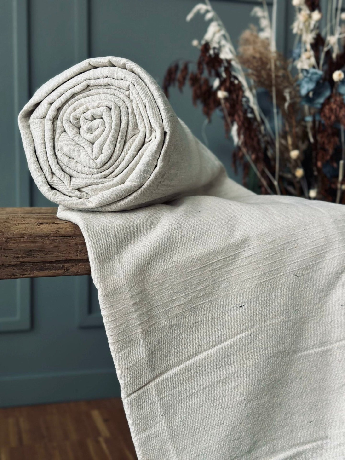 Sengetæppe Natur 240 x 260 - VIAMAJA.DK