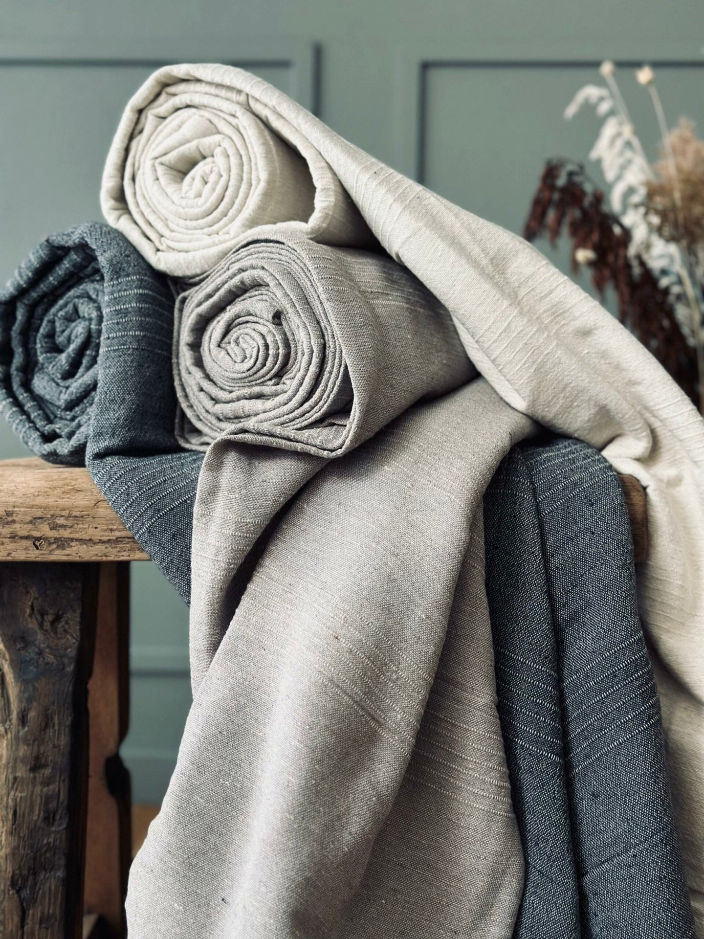 Sengetæppe Natur 240 x 260 - VIAMAJA.DK