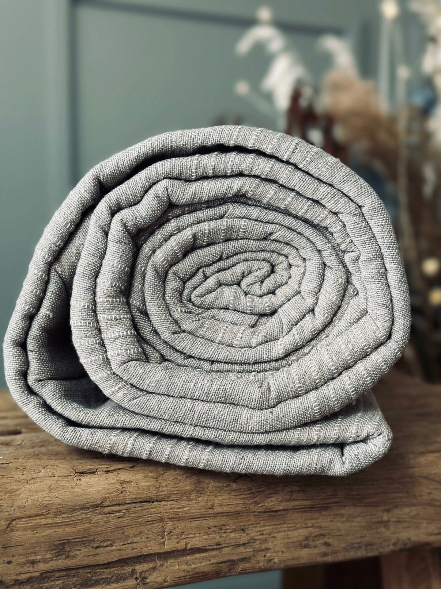 Sengetæppe Taupe 240 x 260 - VIAMAJA.DK