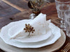 Serviette mit Blumen - Honig