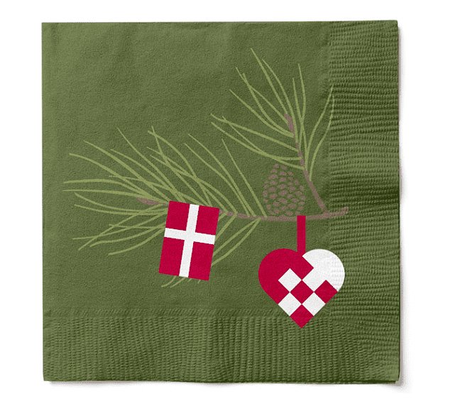 Servietter 20 stk – Grøn Nostalgi - VIAMAJA.DK