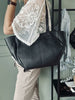 Shopper Aura – Weiches schwarzes Leder