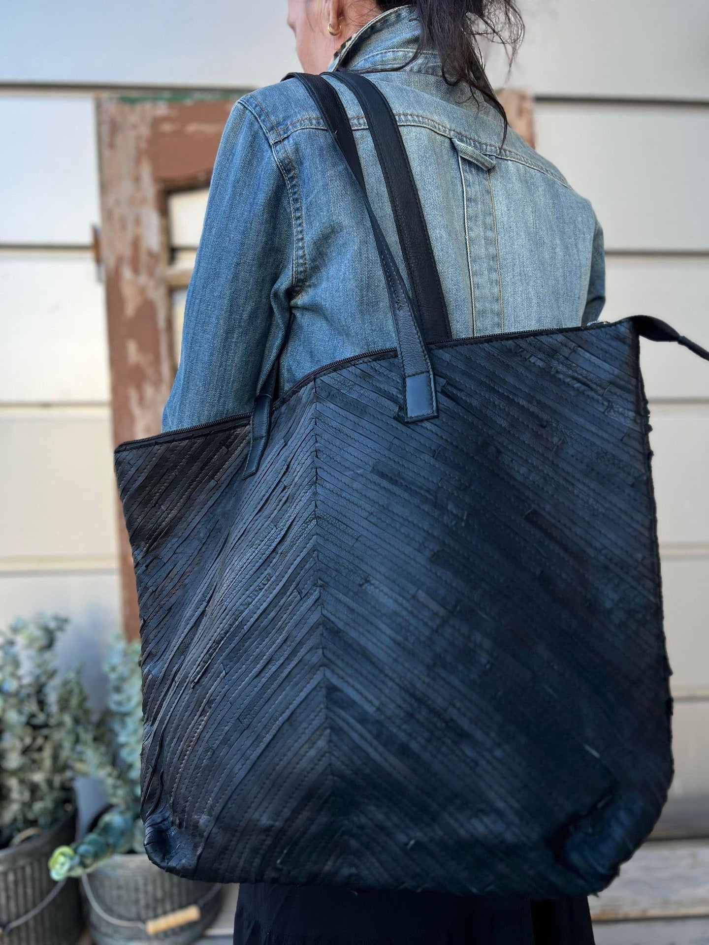 Shopper - BLACK VIOLET - VIAMAJA.DK
