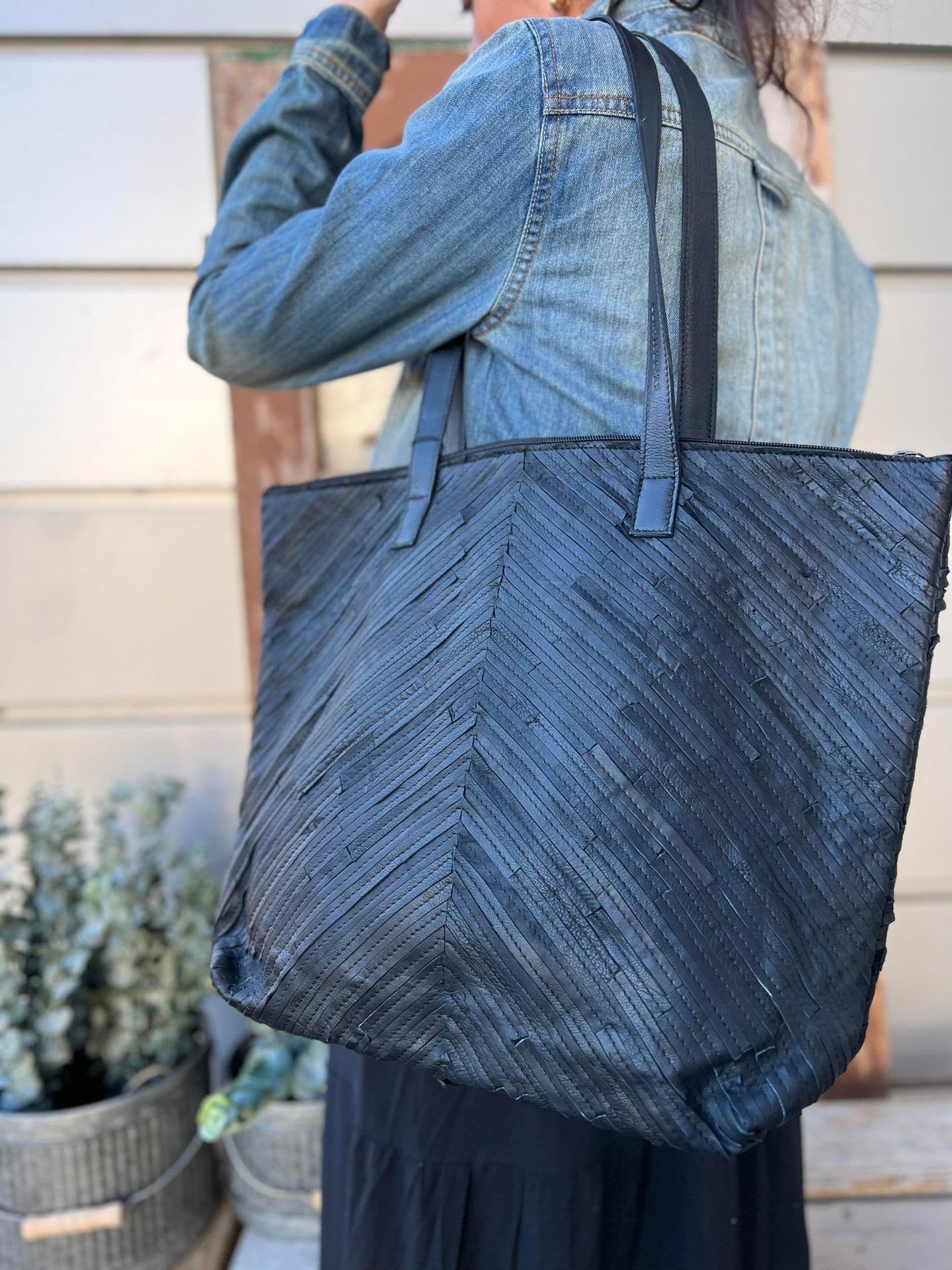 Shopper - BLACK VIOLET - VIAMAJA.DK