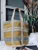 Shopper aus kräftiger Jute - Senfgelb
