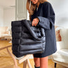 Shopper aus ultraweichem Lammleder - Schwarz