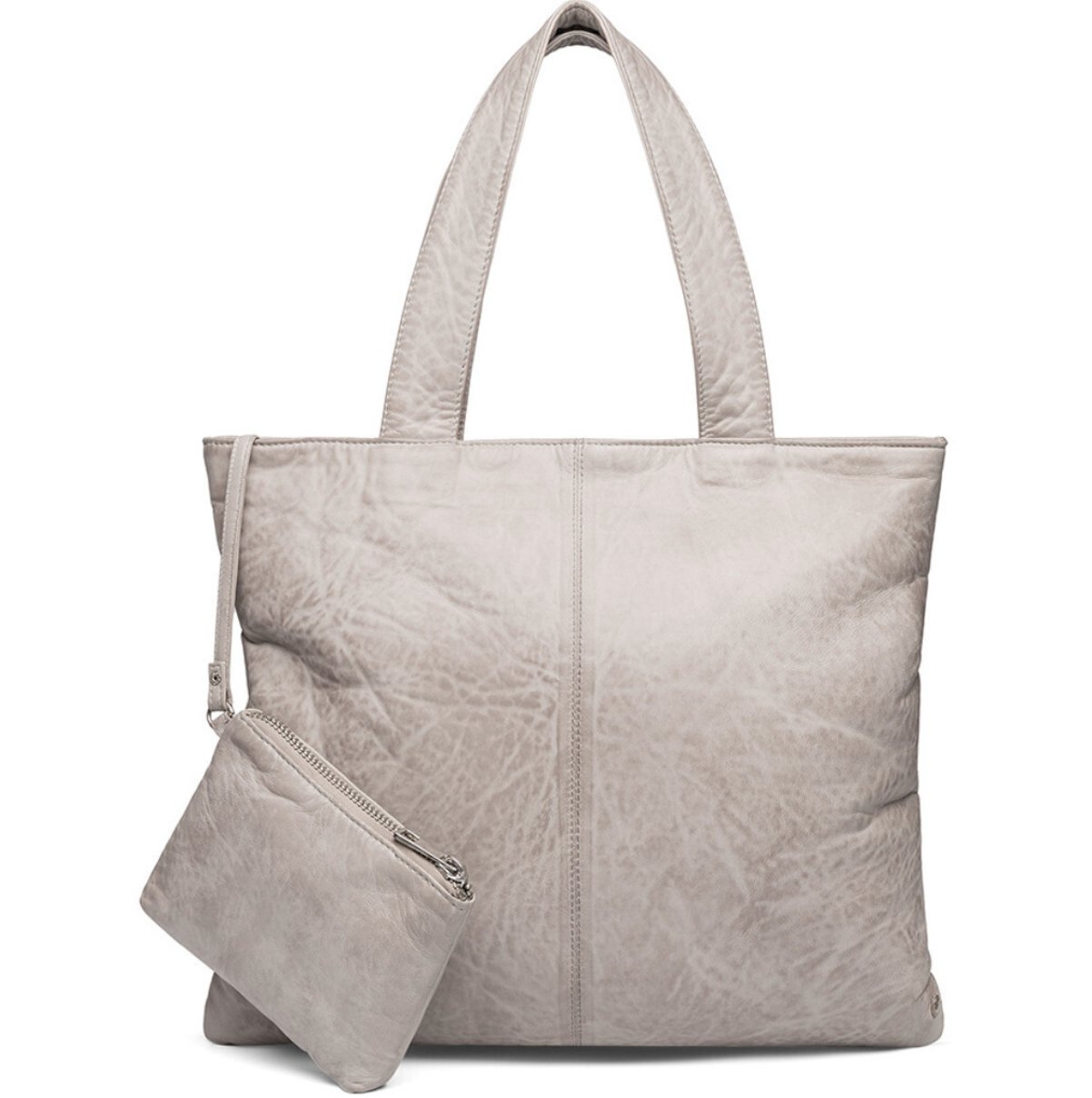 Shopper ink pung MILLE – Concrete - VIAMAJA.DK