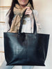 Shopper Jessie black leather – Leichtgewicht