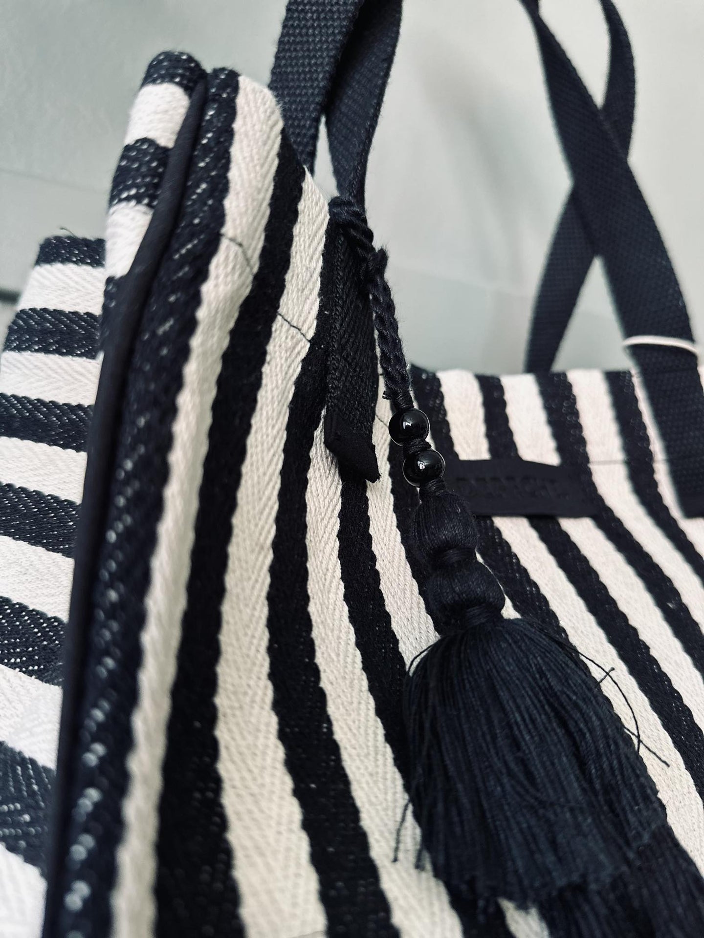 Shopper STRIBE Canvas Small - VIAMAJA.DK