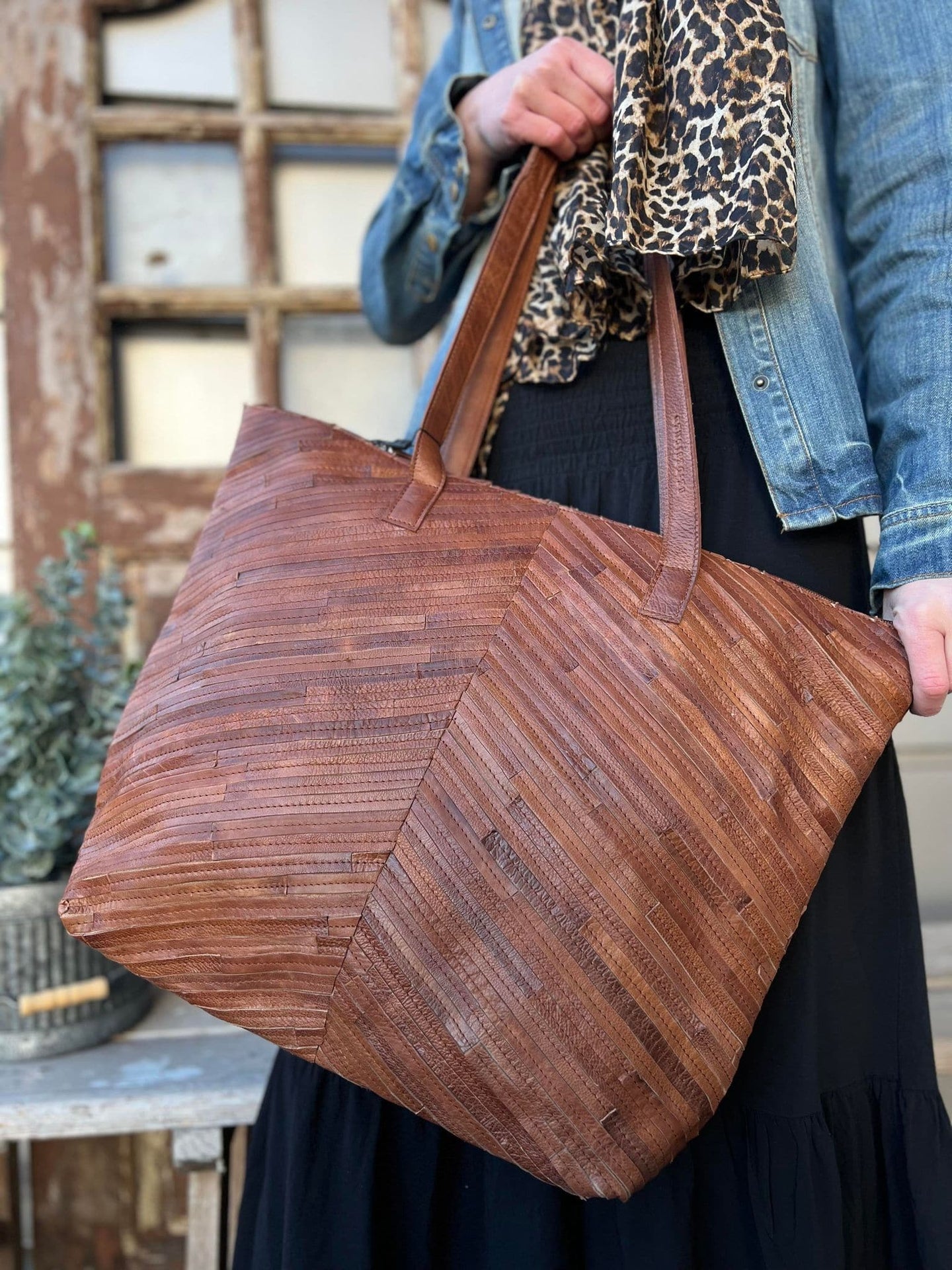 Shopper - WALNUT VIOLET flet - VIAMAJA.DK