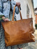 Shopper XL OLINE Cognac – Büffelleder