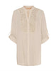 Bluse Celina mit Stickerei – Beige