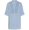 Bluse Celina mit Stickerei – Blau