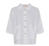 Hemd Minna in Leinenmischung – White