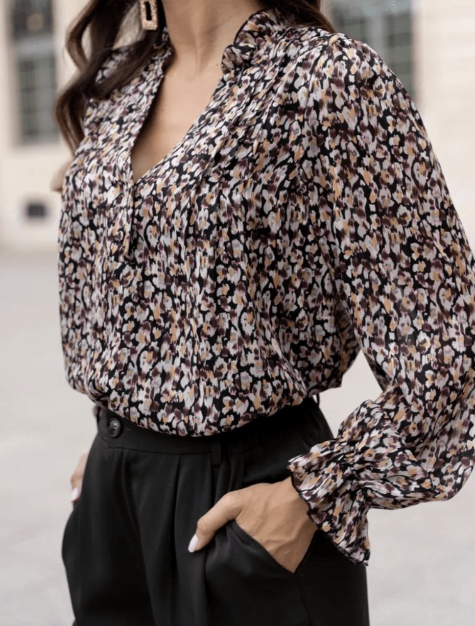 Skjortebluse Carolyn - VIAMAJA.DK