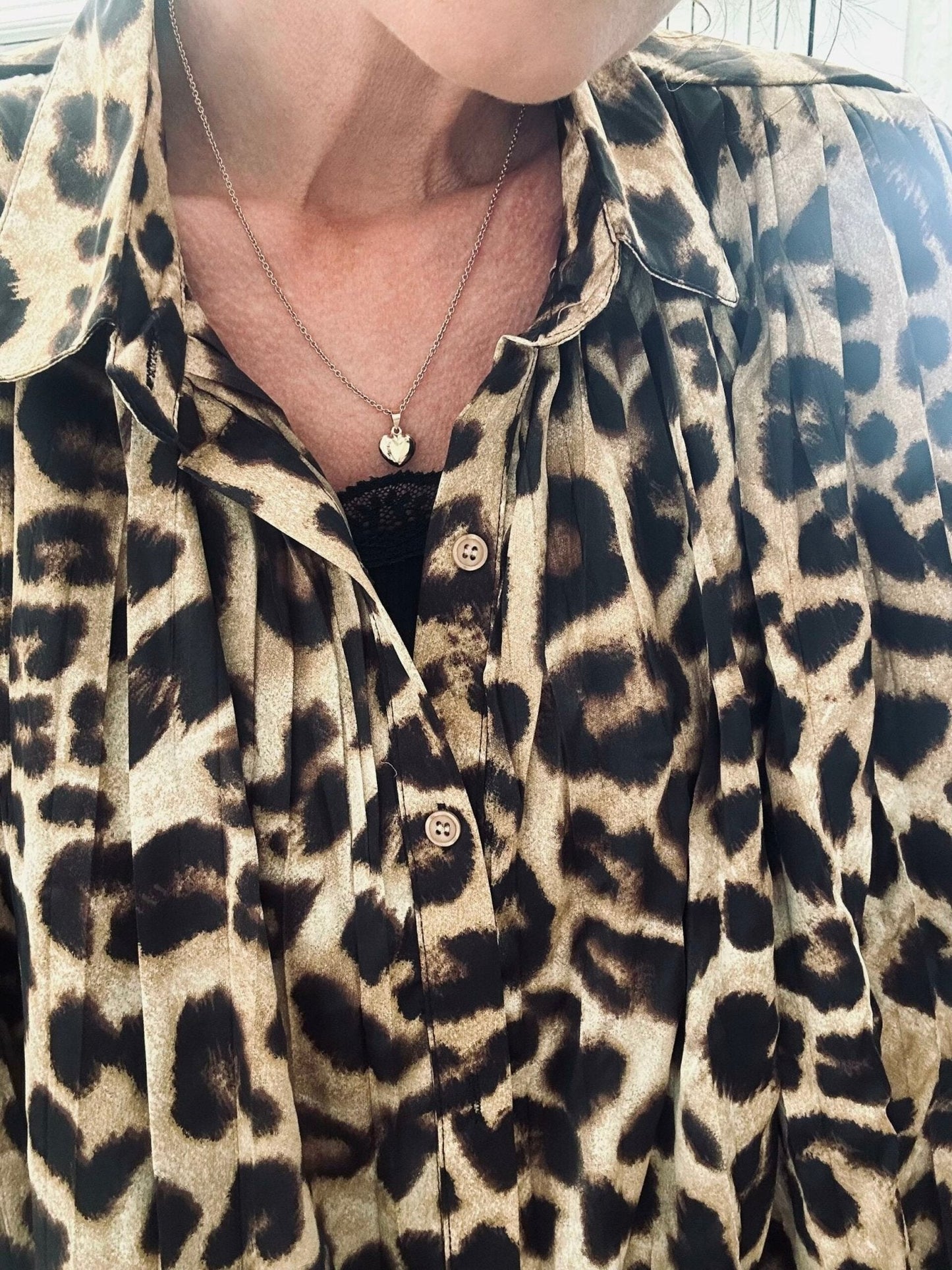 Skjortekjole Leopard - VIAMAJA
