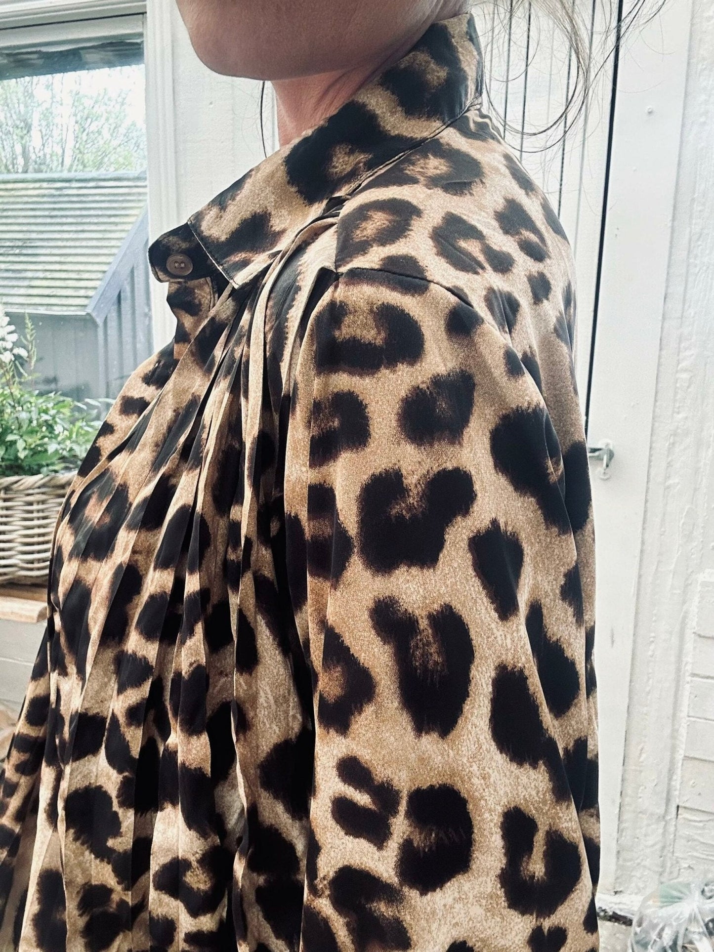 Skjortekjole Leopard - VIAMAJA