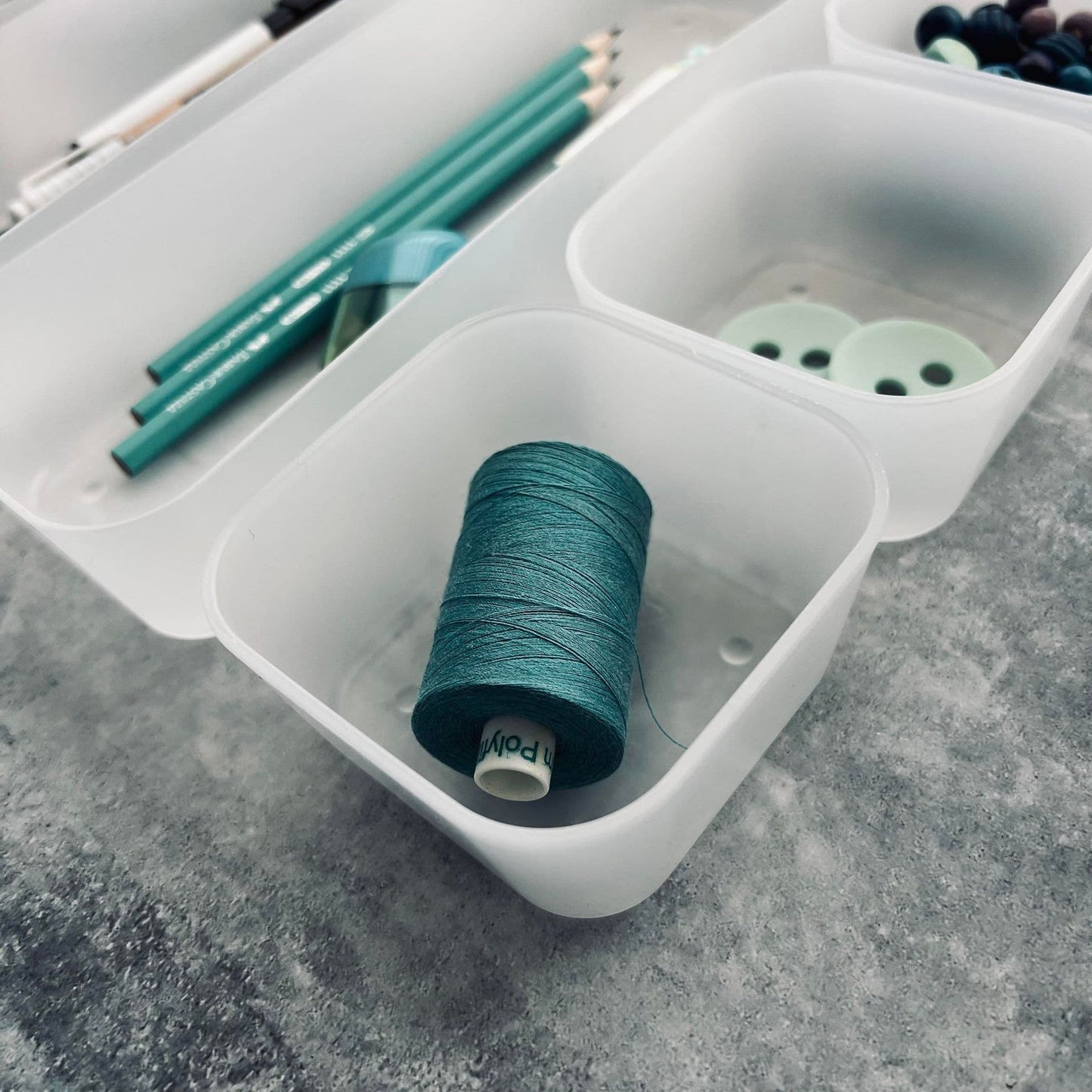 Skuffe organizer - Sæt med 7 kasser - VIAMAJA.DK