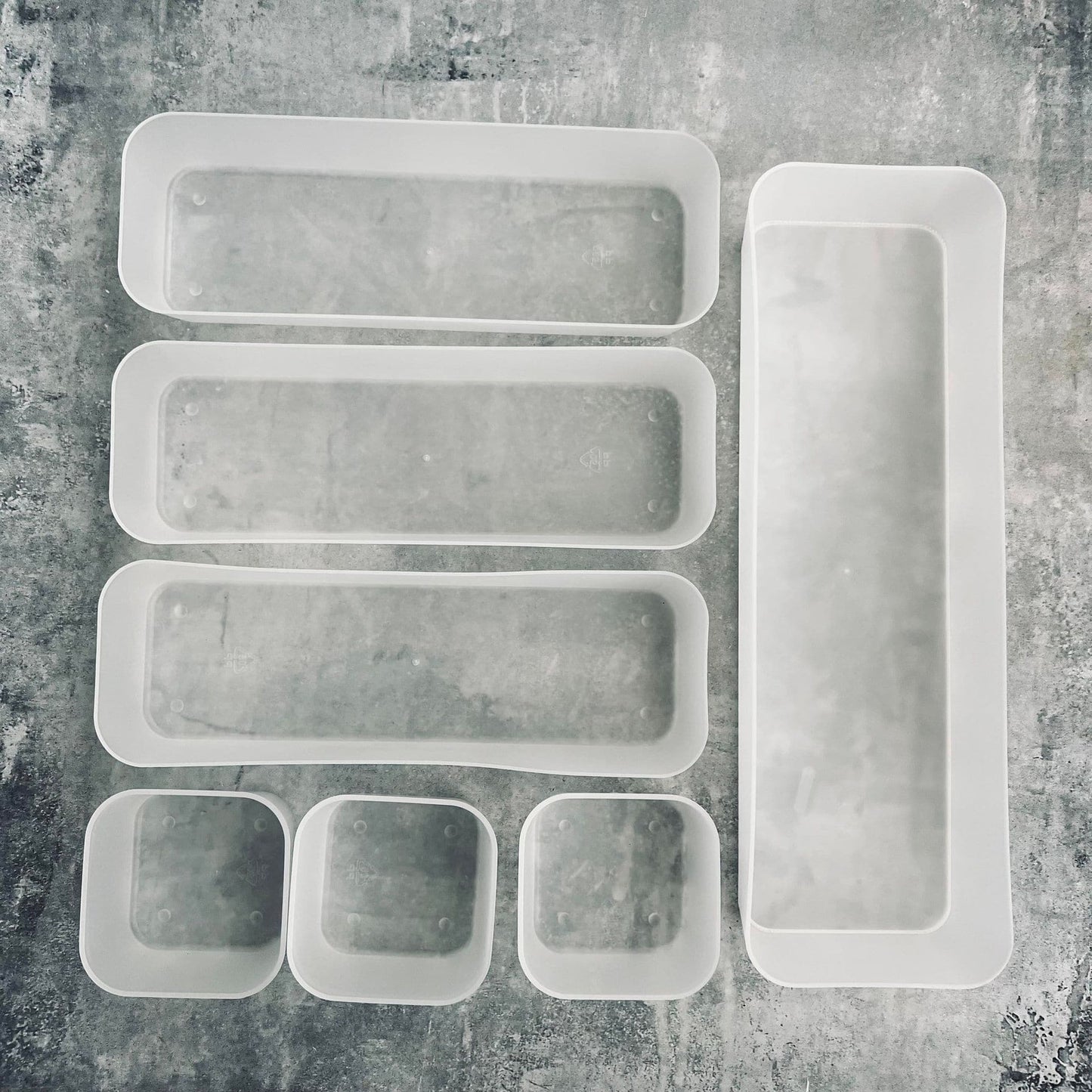 Skuffe organizer - Sæt med 7 kasser - VIAMAJA.DK