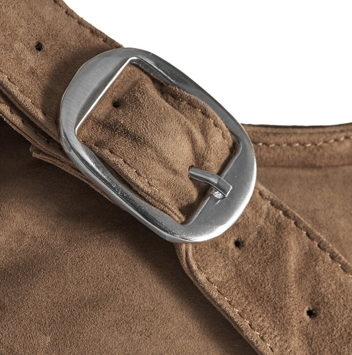 Skuldertaske Dark sand leather - VIAMAJA.DK