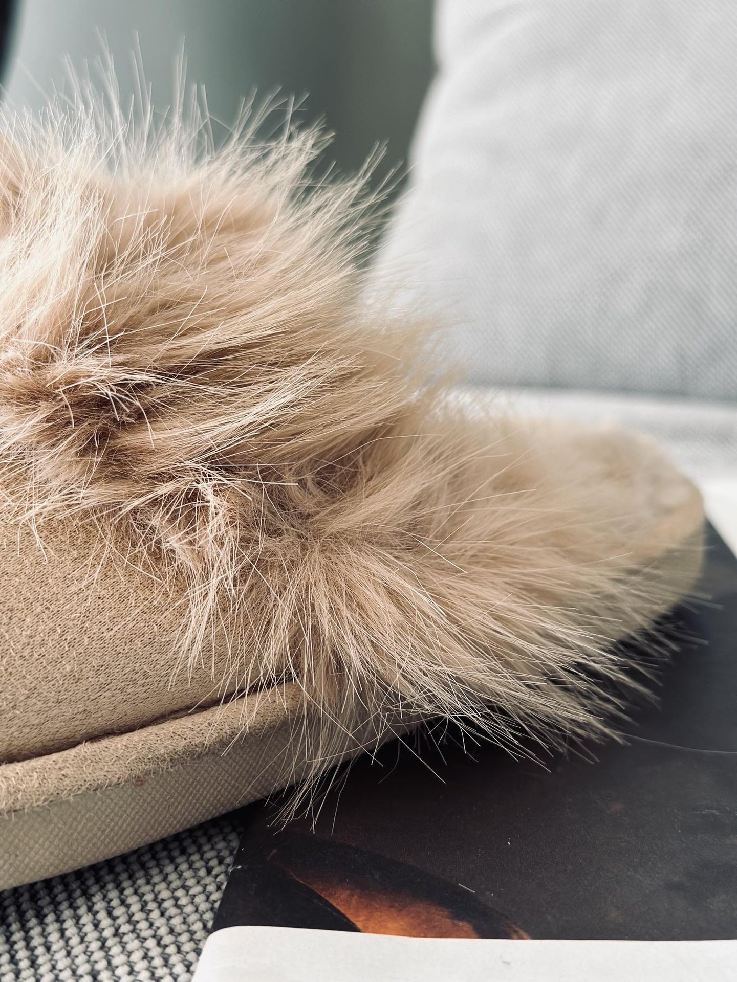 Slippers Lys Camel - VIAMAJA.DK