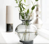 Schöne Lowa-Vase aus rauchfarbenem Glas