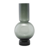 Schöne Vase, Bubble in Grau/Blau - Hoch