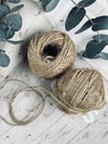 Schnur zur Dekoration, 2 Stk. braune Jute