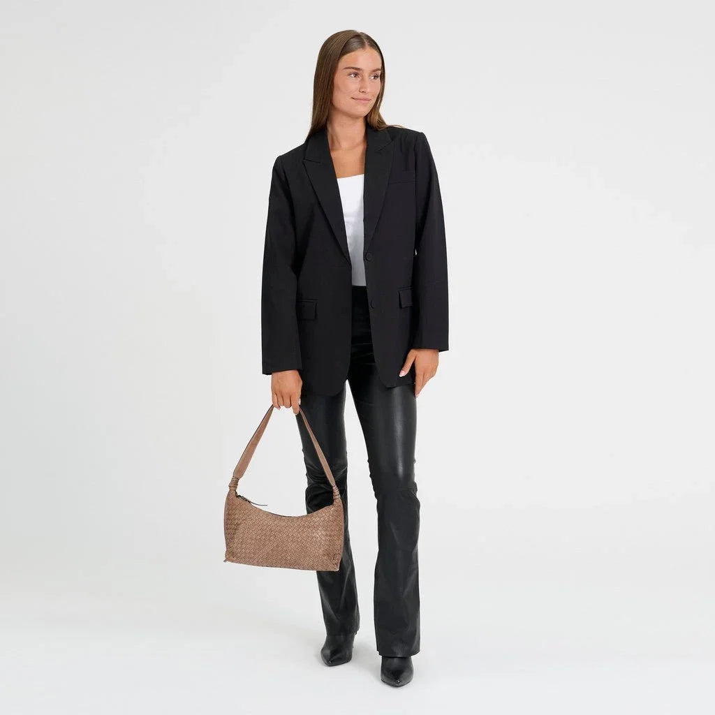 Schultertasche Sofya - Dark Taupe