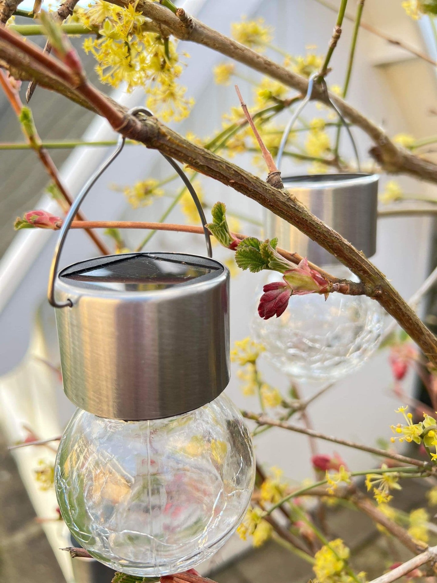 Solcelle LED pære med ophæng - VIAMAJA.DK