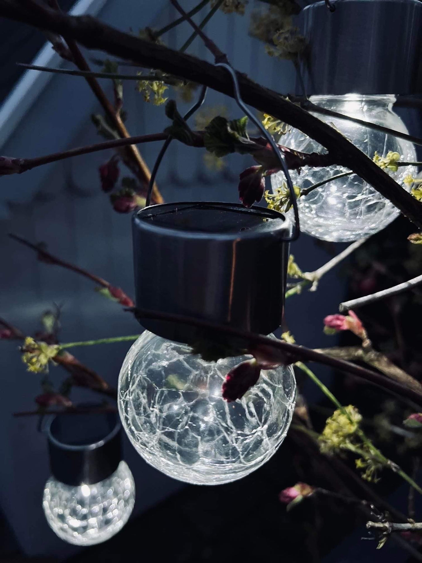 Solcelle LED pære med ophæng - VIAMAJA.DK