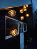 Solar-Lichterkette 10 LED-Kugeln - Schwarz