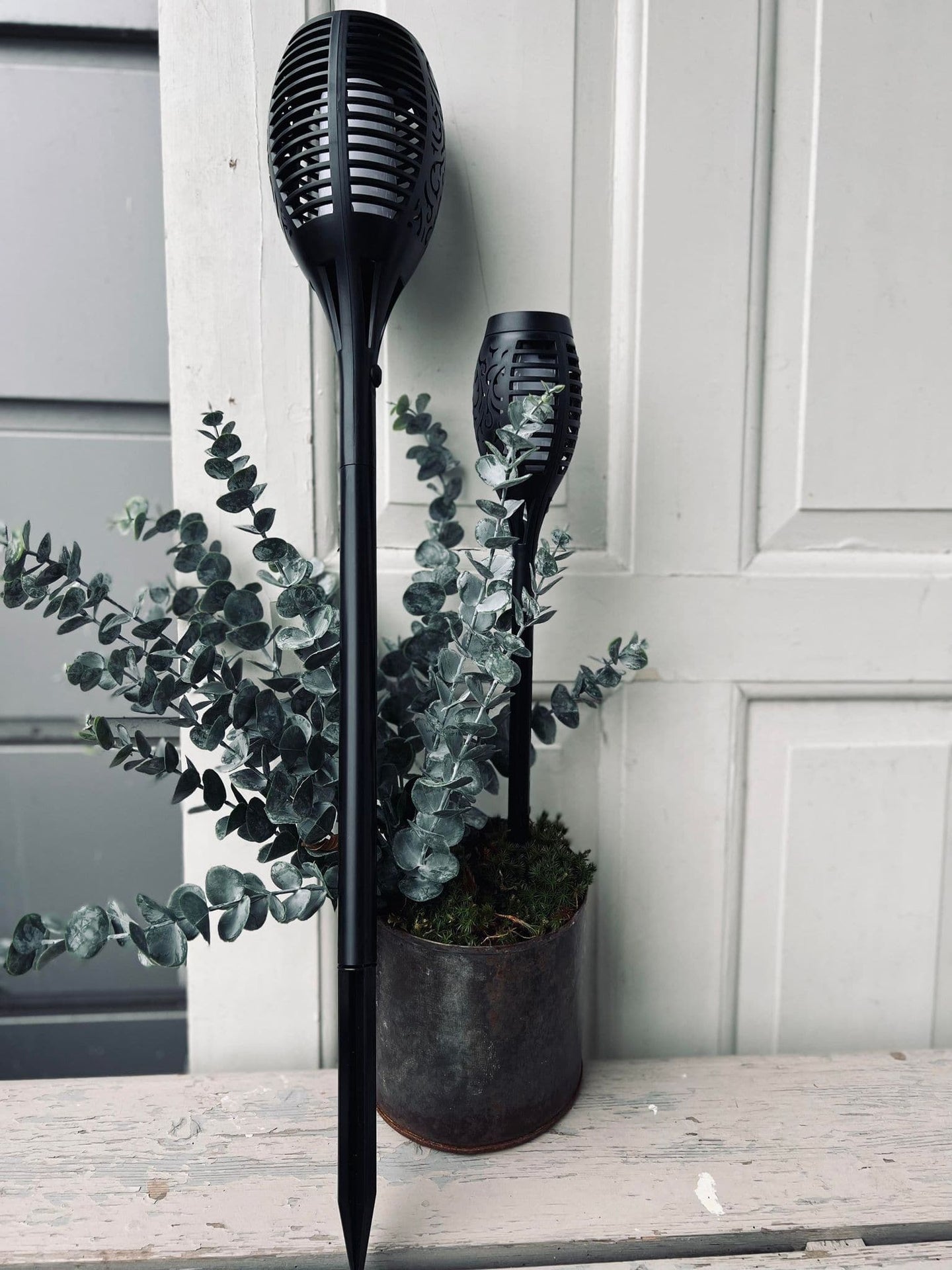 Solcelle XL fakkel Ekstra lystid - H 82cm - VIAMAJA.DK