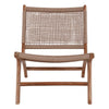 Stuhl aus Teakholz und Polyrattan